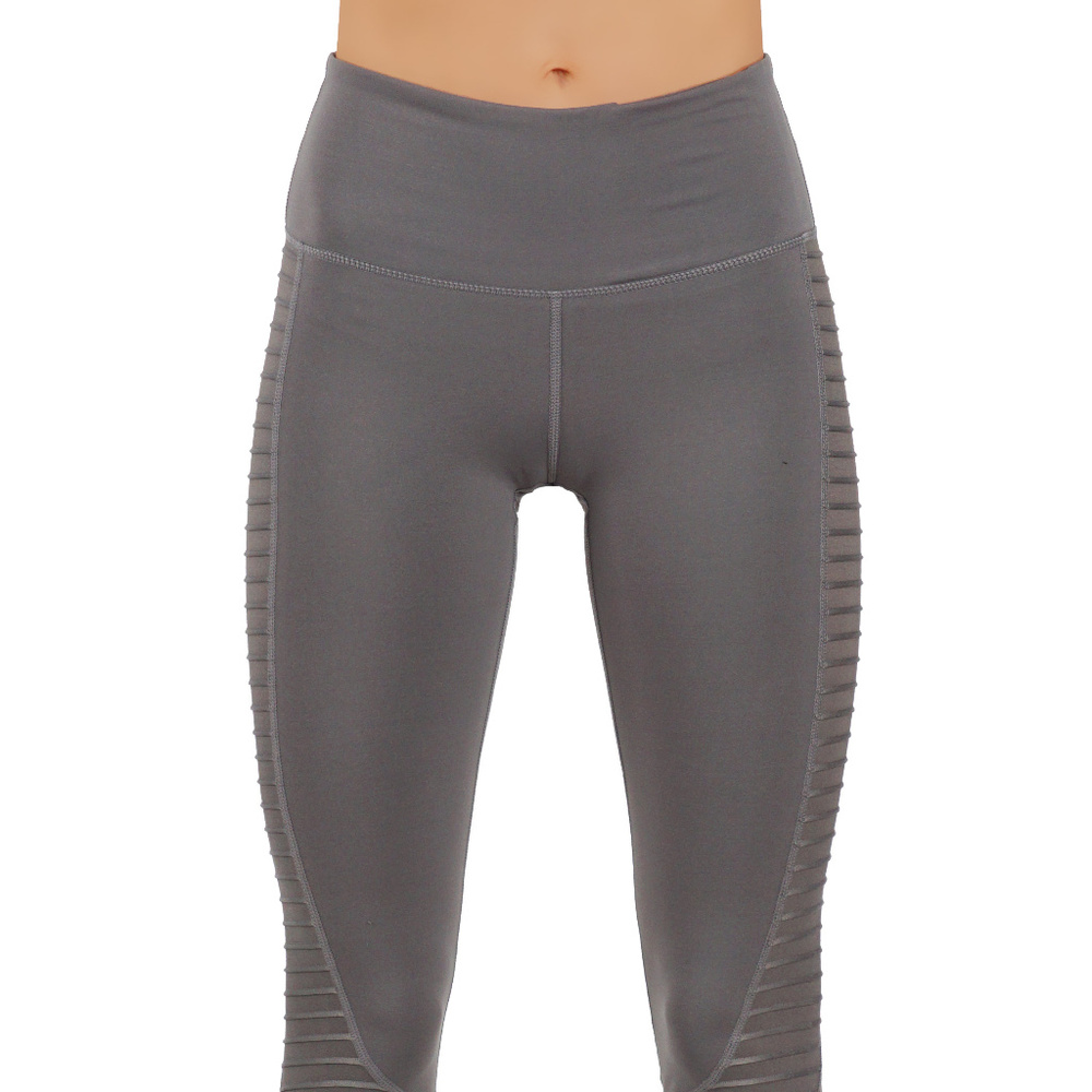 Dry-Fit Cut Out Mesh Panels Workout Leggings 647 - Picture 4 of 5